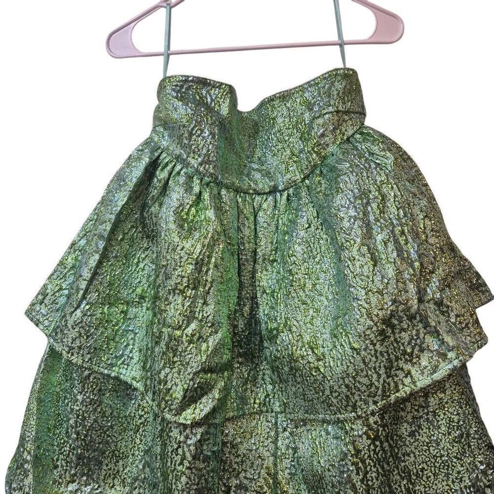 Green Strapless Mini Dress - Picture 9 of 16